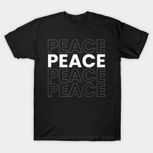 peace repeated work typography design T-Shirt